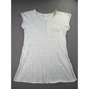 Eileen West Nightgown Women's Size Medium Floral Short Sleeve Cottagecore